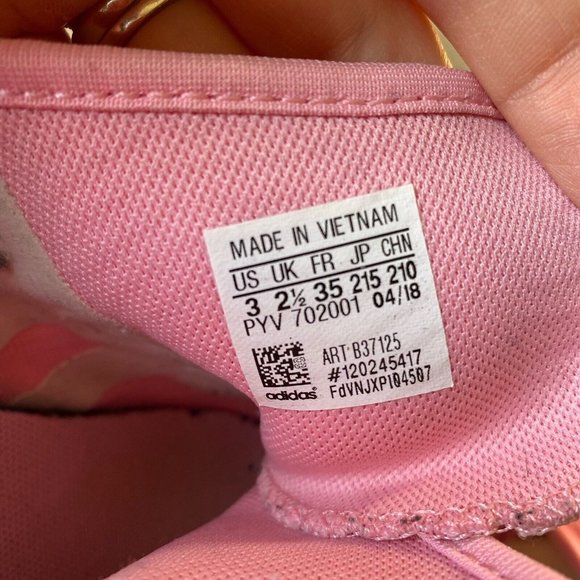 Adidas Originals Tubular Shadow Pink White Girl’s Sneakers Shoes B37125 Size 3 - Picture 5 of 9